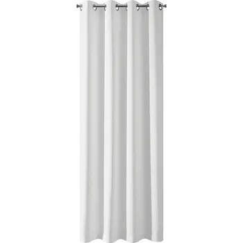 Závěs Eurofirany Adley na kroužky bílý 135 x 250 cm