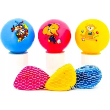 autíčko Piłka w siatce 7cm 3 szt