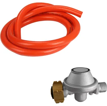 Horkovzdušná pistole Pro-Tech TOOLS Regulátor tlaku plynu 1500mbar (SK,CZ,RO,HR,SI,UA) s plynovou hadicí 1,5 m 40908 RGH-R-02-1500