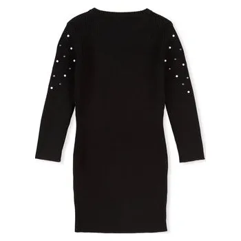 Dámská móda PHILIPP PLEIN Úpletové šaty 30284 Černá Basic Fit 8