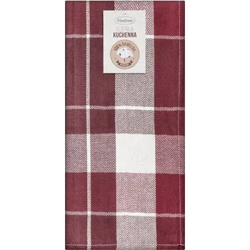 Utěrka Sada utěrka MONA 50x70 bordová kuchyňská utěrka
