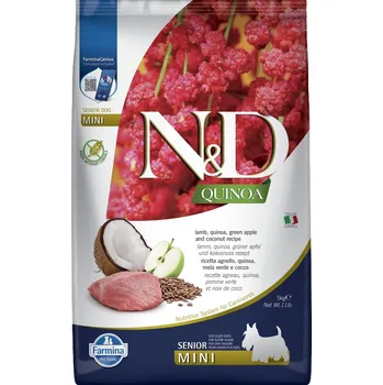 Krmivo pro psa N&D Quinoa Dog Lamb & Green Apple Senior Mini 5 kg