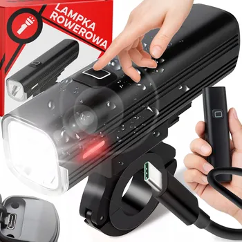 Cyklosvítilna SVĚTLO NA KOLO PŘEDNÍ LED USB SVÍTILNA NA KOLO ŘÍDÍTKA SILNÉ 1000LM