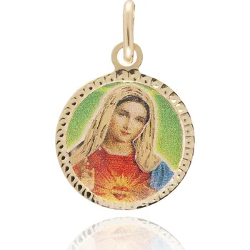 Přívěsek Olivie Přívěsek ze žlutého zlata PANNA MARIE Au 585/ PA000819 Žlutá