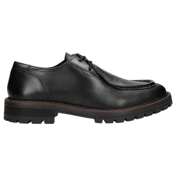 Pánské polobotky Klasické Kožené Pánské Polobotky S Výrazným Prošíváním Wojas 1026451 45