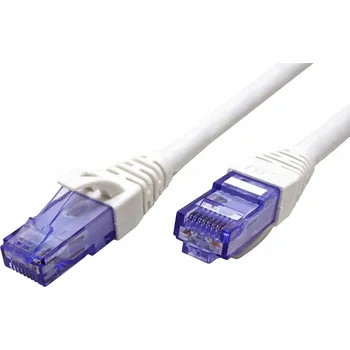 Síťový kabel Patchcord Roline U/UTP 6a RJ45 / RJ45 10 m bílý