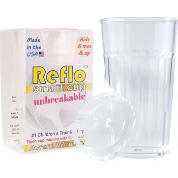 Tréninkový hrneček Reflo pro učení pití 170 ml průhledný 6m+