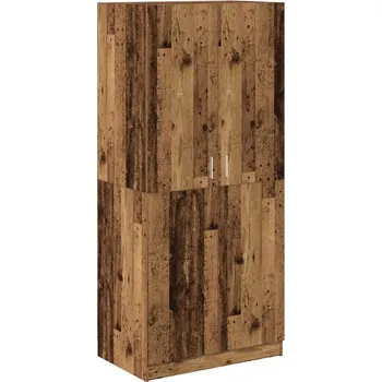 Šatní skříň Skříň, staré dřevo, 90x52x200 cm, materiál na bázi dřeva