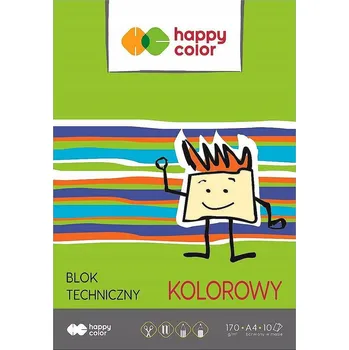 Barevný technický blok A4 170g Happy Color, balení 20 kusů