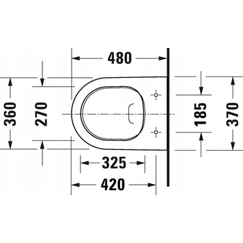 Klozet Závěsná WC mísa Duravit D-Neo