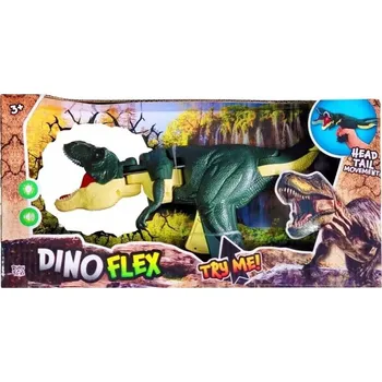 Figurka Dinosaurus interaktivní Dino Flex, řve a svítí, na baterie