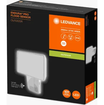 LED reflektor Ledvance 27W 4000K 3000lm s pohybovým senzorem IP55