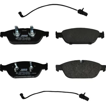 Brzdový systém Sada brzdových destiček, kotoučová brzda JURID 573381J