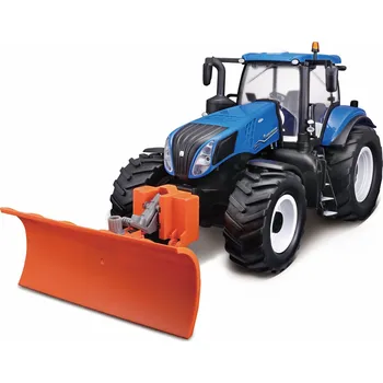Hračka Maisto RC - New Holland Traktor s radlicí se světly, 2,4 GHz