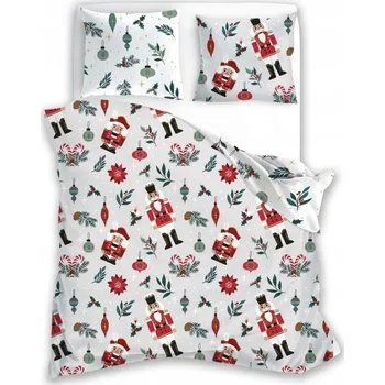 Povlečení Bavlněné vánoční povlečení Louskáček Scandic Laena 220x200 cm