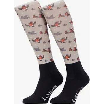 Jezdecké podkolenky LeMieux Xmas Robins AW 25/26, almond - vel. S