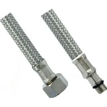 propojovací nerez.hadička k baterii M 10 x G 3/8 MF 60cm