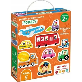 Puzzle CzuCzu Progresivní Puzzle Vozidla pro děti 2+ Skládačka