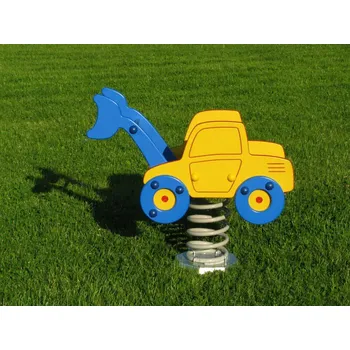 Dětská houpačka Pružinové houpadlo NAKLADAČ MODRÝ