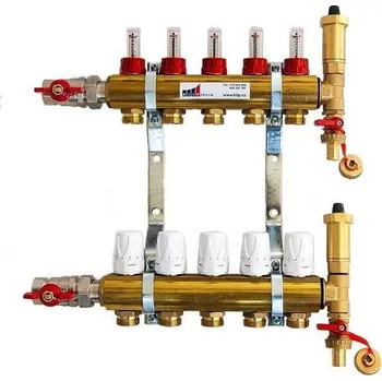 rozdělovač topení KIIPTHERM Profi 4R 5 okruhy, rozdělovač podlahového vytápění