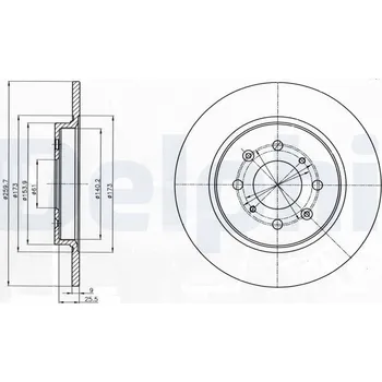 Brzdový kotouč Brzdový kotouč DELPHI BG4385C
