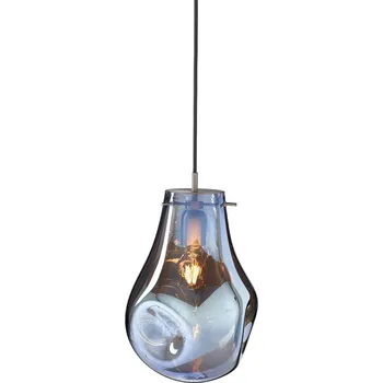 BOMMA-BMRC AKCE - Závěsné svítidlo Soap velké modré, nerez kování, E27 bez canopy (1/60/95107/B/600LB/370/A/2,5) - BOMMA BOMMA 1/60/95107/B/600LB/370/A/2,5