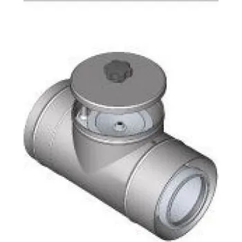 Kouřovod BRILON fasádní kontrolní kus DN125/80 nerez přímý