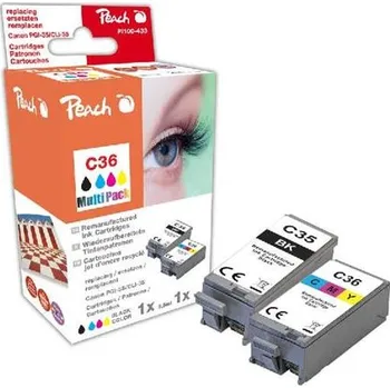 Peach Canon PGI-35/CLI-36 MultiPack, 1x8,5ml 1x11ml, kompatibilní 321198