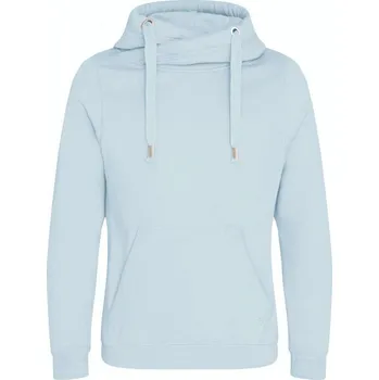 Pánská mikina Just Hoods dámská Mikina s překříženým límcem Just Nebeská XL