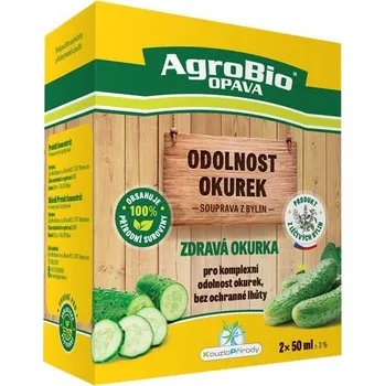 Pesticid Přípravek pro odolnost okurek AGROBIO Zdravá Okurka 2x50ml - rozbaleno - expirace 11. 3. 2026