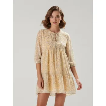 Dámské šaty Sinsay - Květinové mini šaty - vícebarevná - 5850J-MLC - 5850J-MLC-L