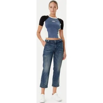 Dámská móda Guess Jeansy W5YA2D D5R0D Tmavomodrá Straight Leg 25