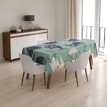 ubrus Sablio Ubrus Velryby - 90x90 cm