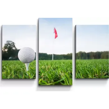 Obraz Sablio Obraz - 3-dílný Golf - 75x50 cm