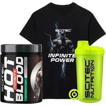 Anabolizér AKCE Scitec Nutrition Hot Blood Infinity 350 g + ZDARMA Šejkr 700 ml + Triko