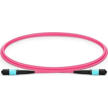 Síťový kabel XtendLan FO patch MPO(f)-MPO(f), 1m, OM4, 12/12, kabel kulatý 3mm, přímý (Type A)