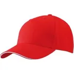 Myrtle beach Unisex kšiltovka MB6526 Red-White one size