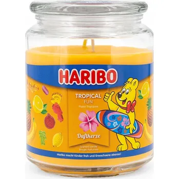 Svíčka Tradiční parafínová svíčka Tropické ovoce Haribo 1 ks