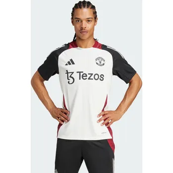 ADIDAS Tréninkový dres Manchester United Tiro 24 L BÍLÁ|ČERNÁ