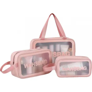 Kosmetická taška Carla Sada kosmetických tašek Wee růžová One size