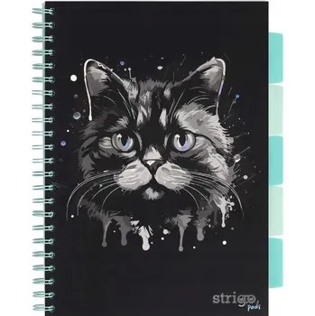 Linkovaný sešit Strigo A4, 100 listů