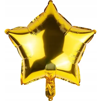 Balónek Fóliový balónek HVĚZDA zlatý NAROZENINY HVĚZDA
