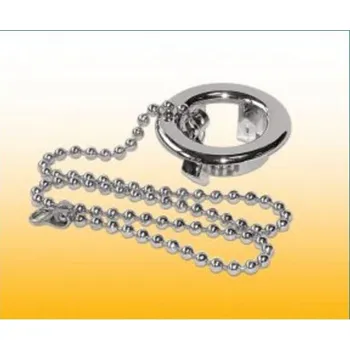 NÝVLT Plastová rozetka chromová průměr 26mm s řetízkem