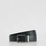 Reserved - Jednobarevný kožený opasek - černý - 060IE-99X - 060IE-99X-L