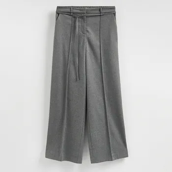 Dámské kalhoty Reserved - Kalhoty s nažehlenými puky - tmavě šedá - 175IS-90M - 175IS-90M-XL