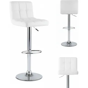 Barová židle Barová Židle | JustSit bílá 115 cm umělá kůže