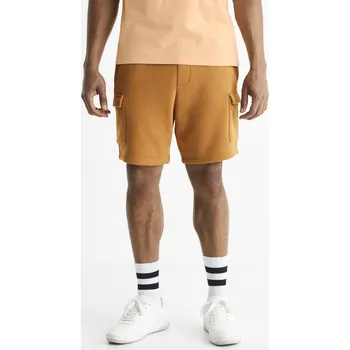 Pánské oblečení Celio Kraťasy Bobox s kapsami - Pánské Celio hořčicová 1947020