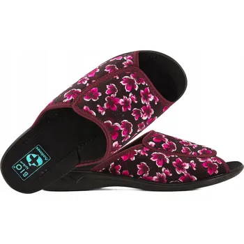 Dámská obuv ADANEX 30319 TEXTILNÍ DOMÁCÍ DÁMSKÉ PANTOFLE PANTOFLE SANDÁLE BIO PU květiny 38
