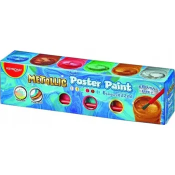 Vodová barva Plakátové barvy Keyroad 6 ks x 22 ml