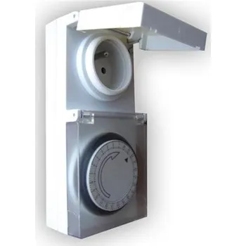 Spínací hodiny Solight DT31 časový spínač, venkovní, 24 h., 1 režim